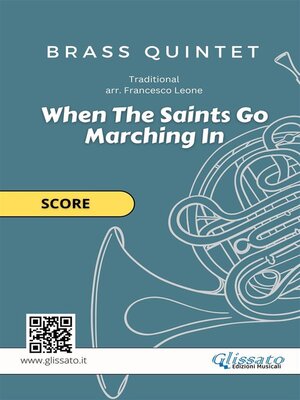cover image of When the Saints Go Marching In--brass quintet (score)